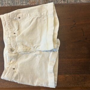 Women's White Denim Shorts